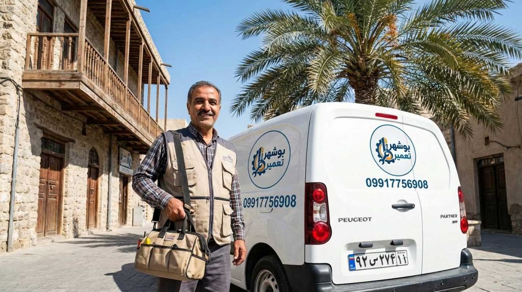  اعزام تعمیرکار حرفه ای تلویزیون در شهر بوشهر برای تعمیرات در محل