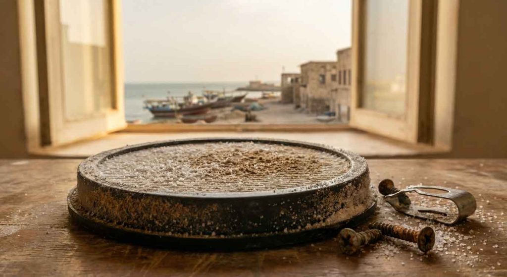 نمک‌زدگی و رطوبت هوای ساحلی بوشهر و تأثیر آن بر لوازم خانگی مانند جاروبرقی